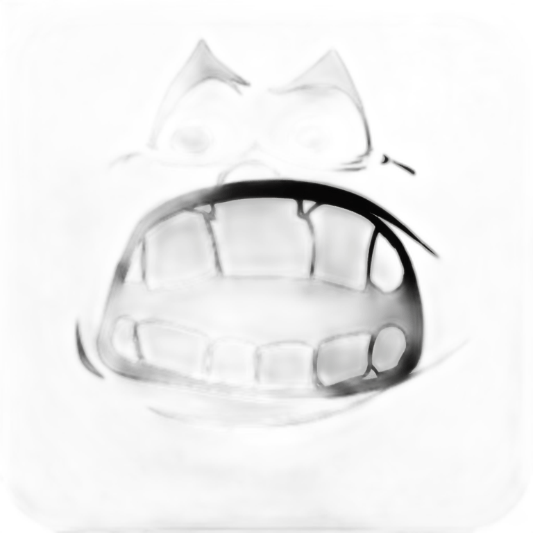 Transparent Scared Face