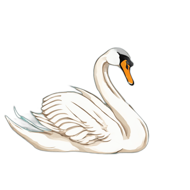 Graceful Swan Clipart