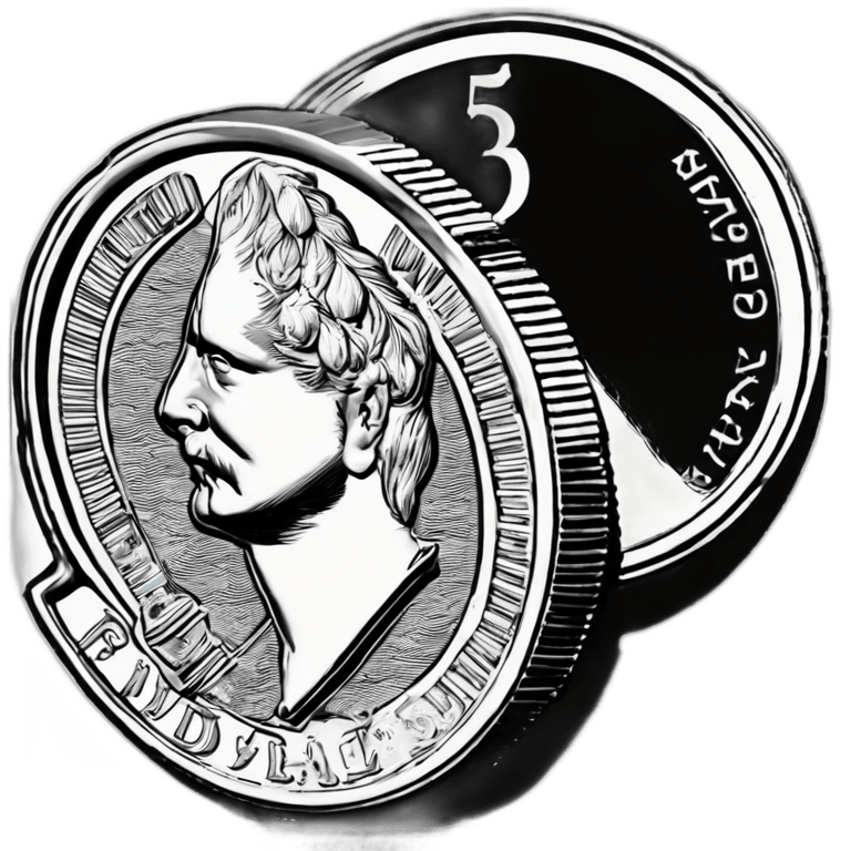 Transparent 5 Rupee Coin
