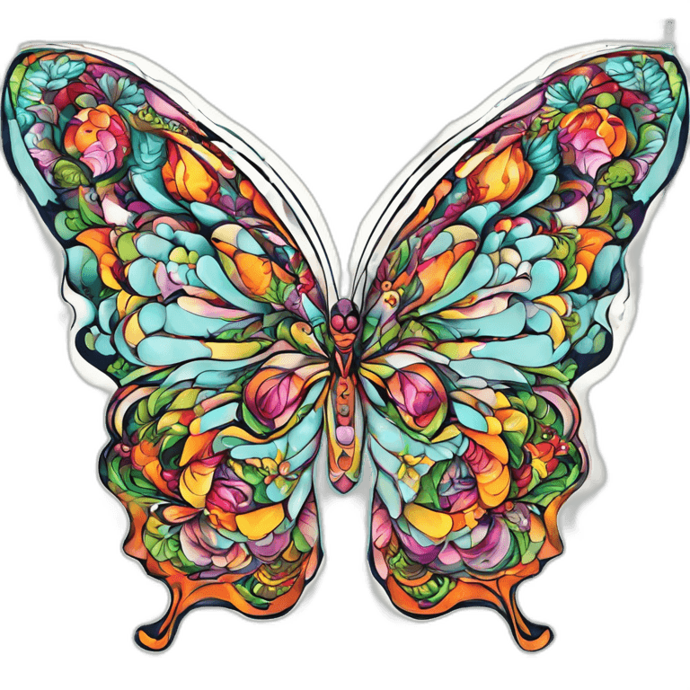 Colorful Winged Beauty