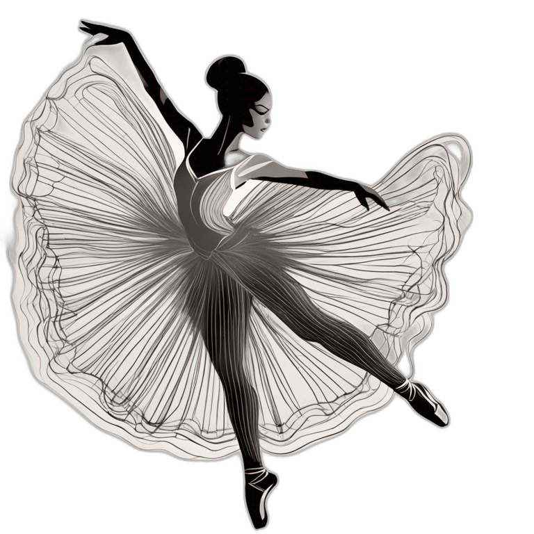 Graceful Ballerina Clipart