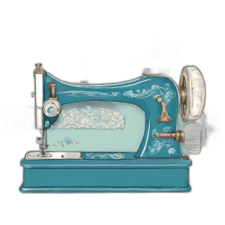 Blue Sewing Clipart