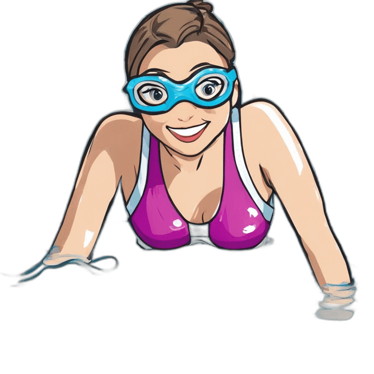 Transparent Swimmer Girl