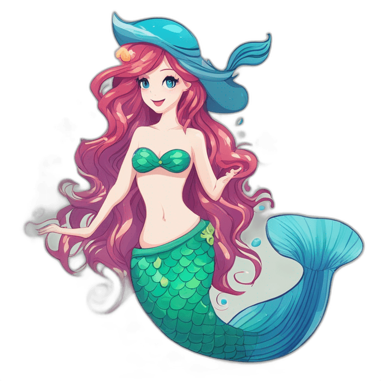 Fashion Mermaid Clip Art