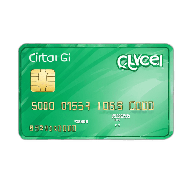 Transparent Green Card