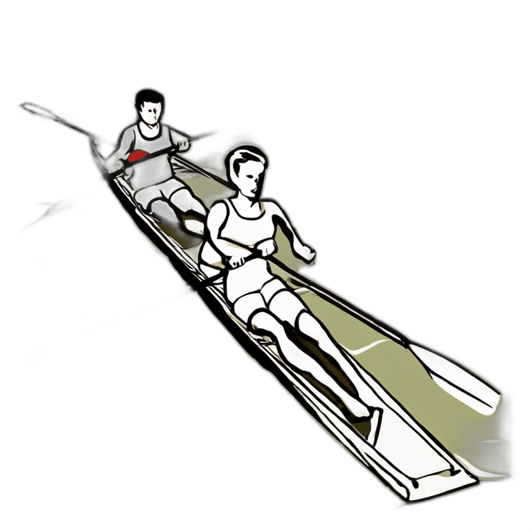Transparent Rowing Clipart