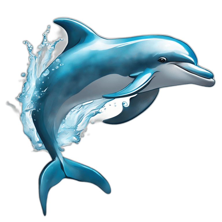 Playful Dolphin Clipart