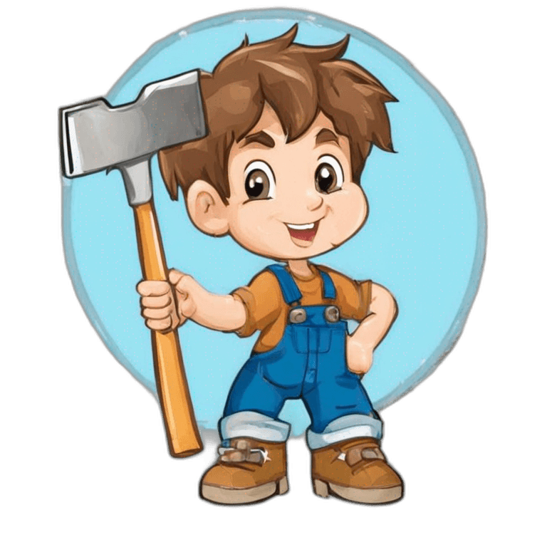 Youthful Handyman Clipart