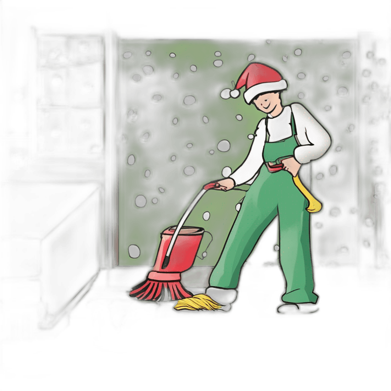 Christmas Cleaning Clipart