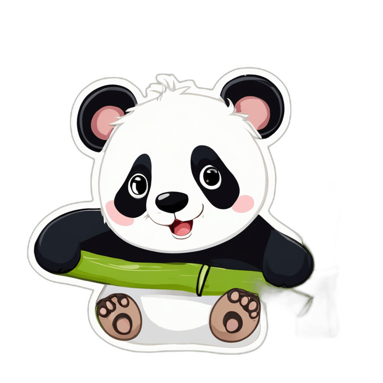 Happy Panda Clip Art