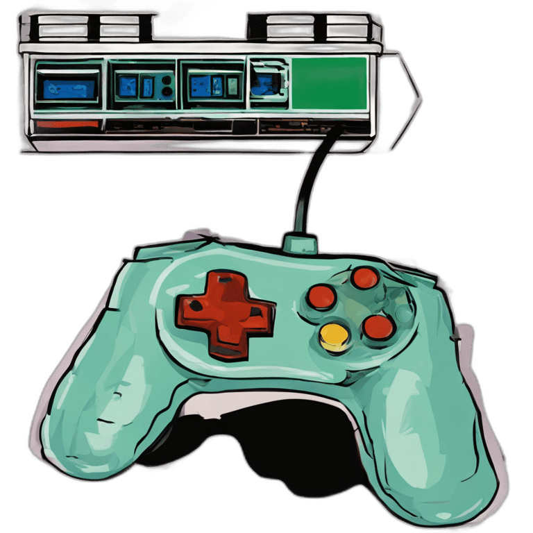 Retro Game Controller Hand