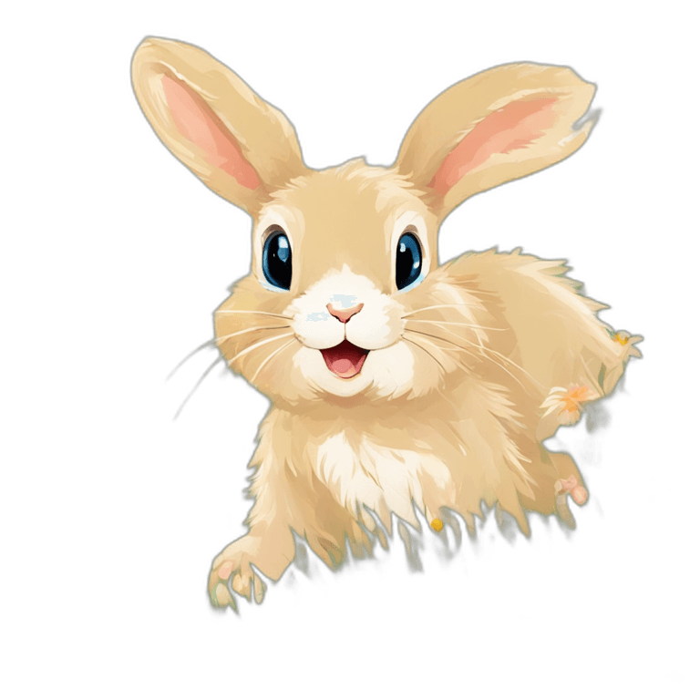 Fluffy Bunny Clip Art