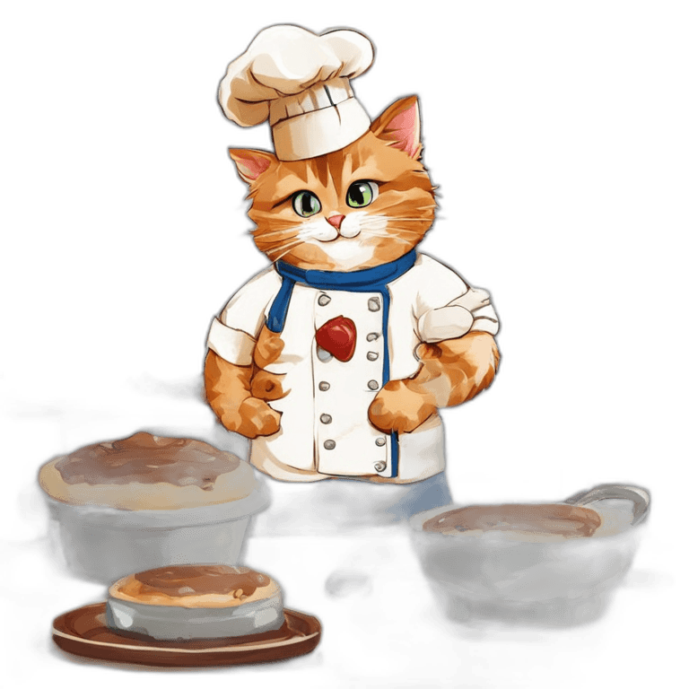 Chef Cat Clipart