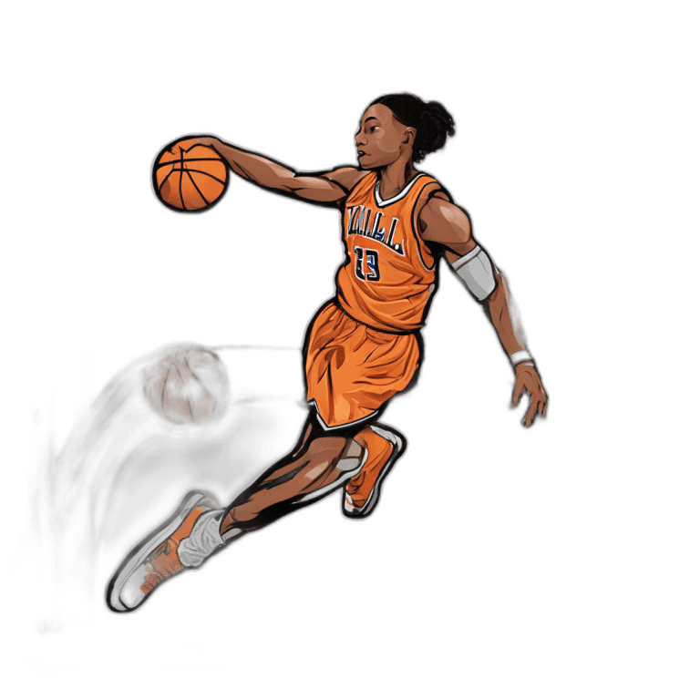 Transparent Basketball Player