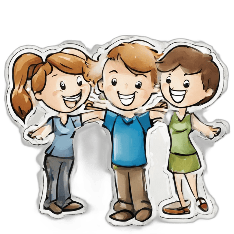 Dynamic Teamwork Clipart