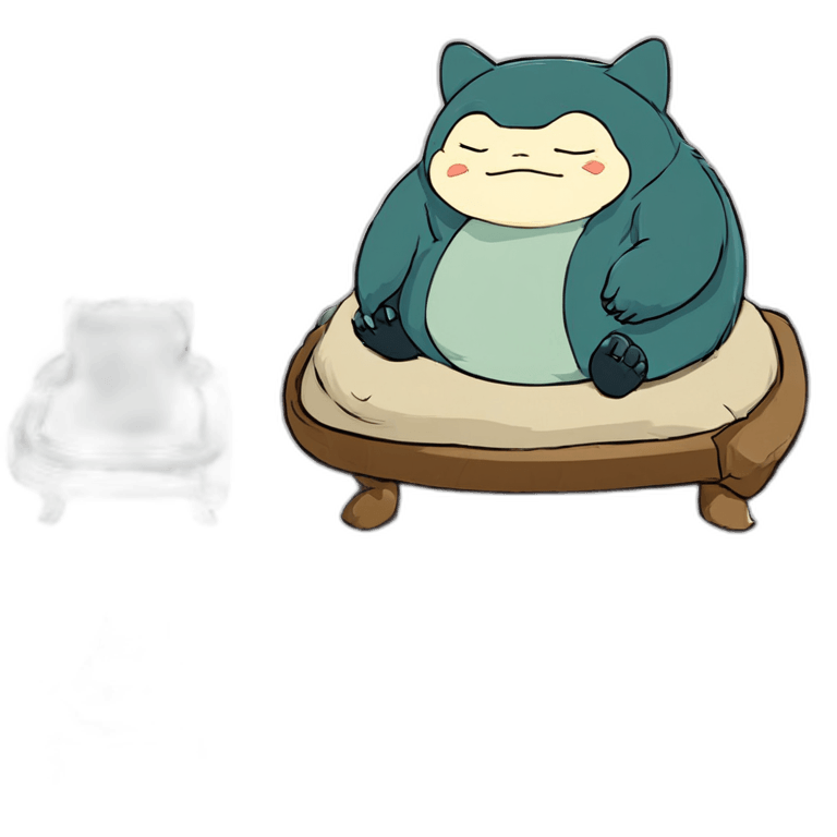 Snorlax Sleeping Clip Art