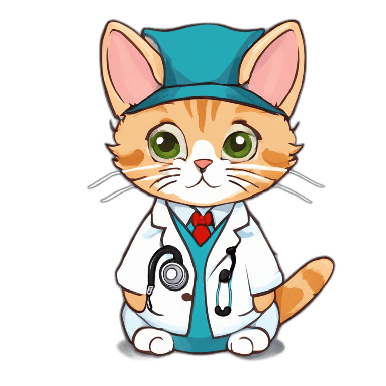 Doctor Cat Clipart